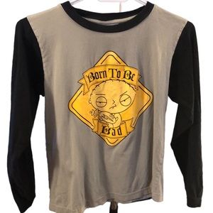 Family Guy Stewie Youth L shirt Born to be bad